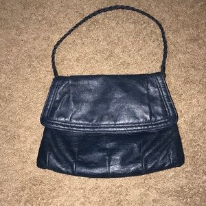 EUC VINTAGE CLASSY & RUSTIC BLUE PURSE